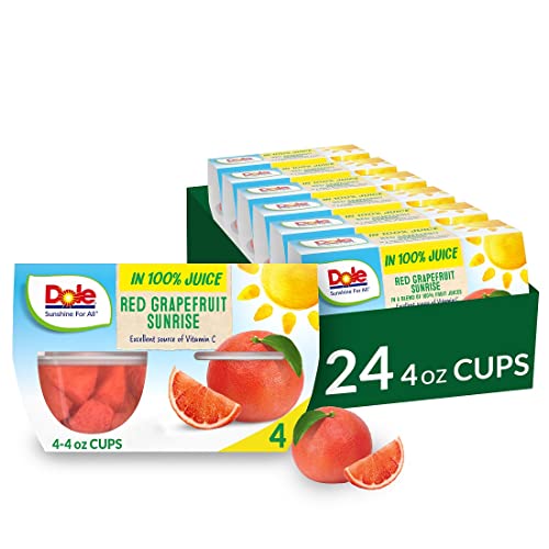 Dole Fruit Bowls Red Grapefruit Sunrise In A Blend Of 100% Fruit