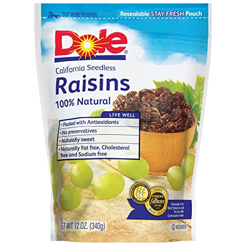 Dole Raisins 12 Oz Pack Of 12