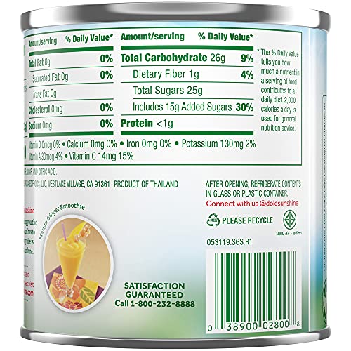 Dole Mango Slices In Heavy Syrup, 15.5 Ounce Can Pack Of 12