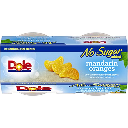 Dole Fruit Bowls, Mandarin Oranges In Water, No Sugar Added, 4 C