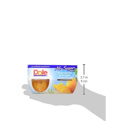 Dole Fruit Bowls, Mandarin Oranges In Water, No Sugar Added, 4 C