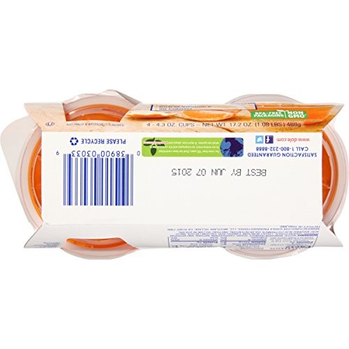 Dole Fruit Bowls Mandarins In Orange Gel, 4 Cups 6 Pack