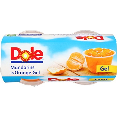 Dole Fruit Bowls Mandarins In Orange Gel, 4 Cups 6 Pack