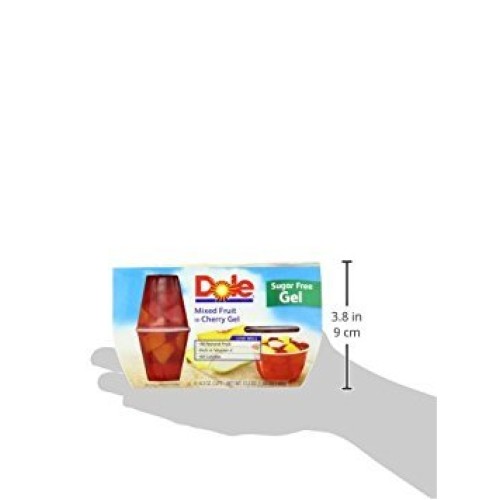 Dole Fruit Bowls Mixed Fruit In Cherry Gel, 4 Cups 6 Pack