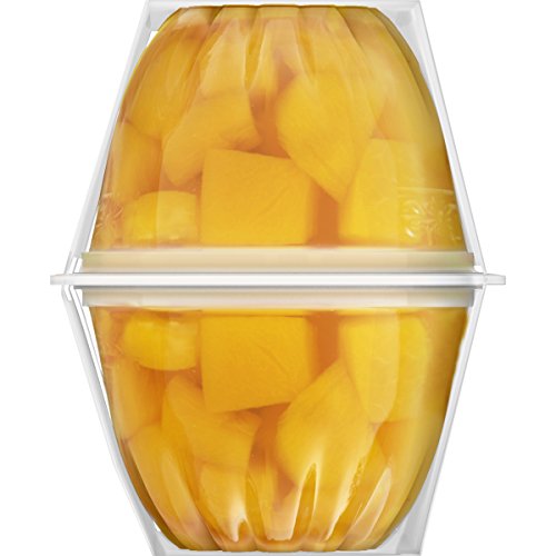 Dole Fruit Bowls No Sugar Added Yellow Cling Diced Peaches, 4 Cu