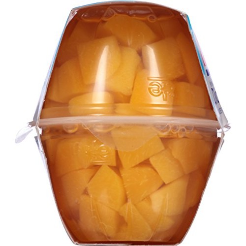 Dole Fruit Bowls No Sugar Added Yellow Cling Diced Peaches, 4 Cu
