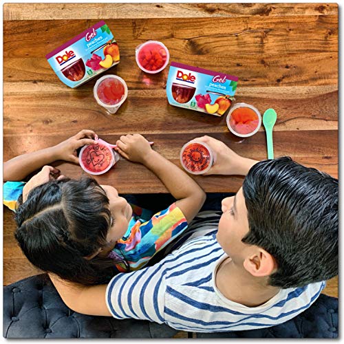Dole Fruit Bowls, Peaches In Strawberry Flavored Gel, 4.3Oz, 36