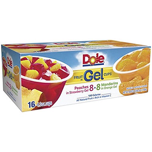 Dole Fruit In Gel Cups Variety Pack - 4.3 Oz Cups - 16 Pk.