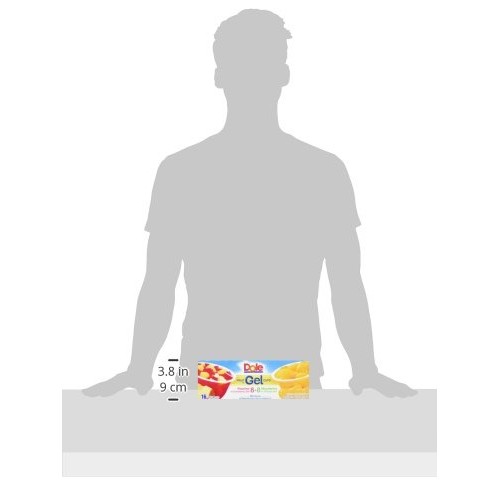 Dole Gel Fruit Bowl Mixed In Peaches And Mandarins, 68.8 Ounce