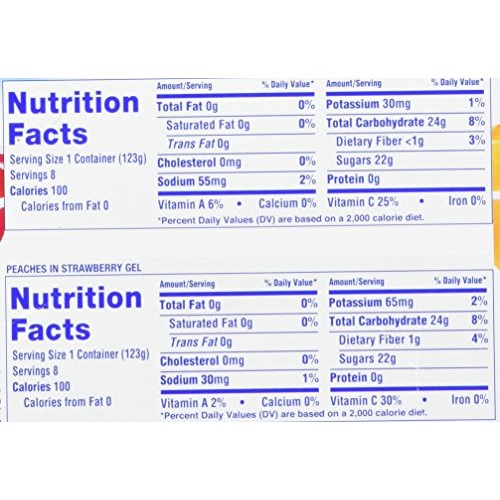 Dole Gel Fruit Bowl Mixed In Peaches And Mandarins, 68.8 Ounce