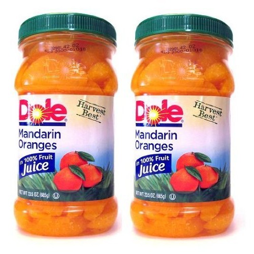 Dole Harvest Best Mandarin Oranges Pack Of 2 Large 23.5 Oz Size