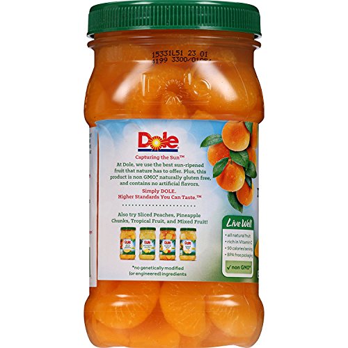 Dole Jarred Mandarin Oranges In 100% Fruit Juice, 23.5 Ounce Jar