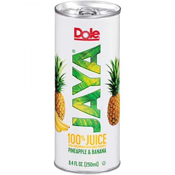 Dole DOLE JAYA Juice, Pineapple/Banana, 4 Count Pack of 6