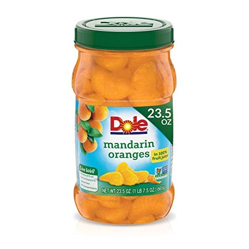 Dole Mandarin Oranges In 100% Fruit Juice, 23.5 Ounce Jar