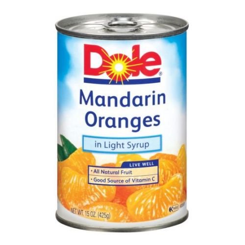 Dole Mandarin Oranges In Light Syrup, 15 Ounce -- 12 Per Case.