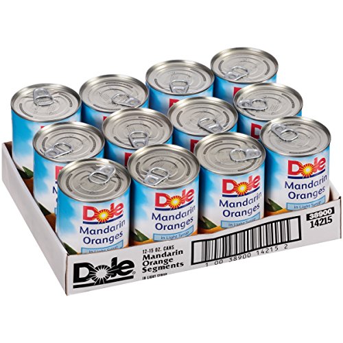 Dole Mandarin Oranges In Light Syrup, 15 Ounce Cans Pack Of 12