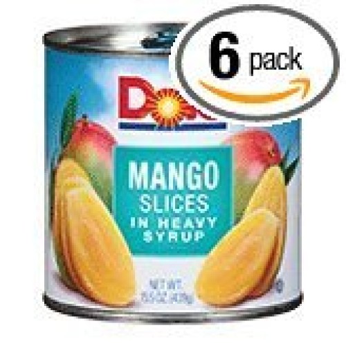 Dole Mango Slices In Heavy Syrup 15.5Oz Can Pack Of 6