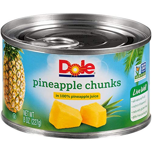 Dole Pineapple Chunks In Juice, 8 Ounce Cans Pack Of 12
