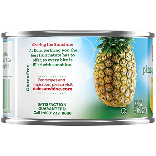 Dole Pineapple Chunks In Juice, 8 Ounce Cans Pack Of 12