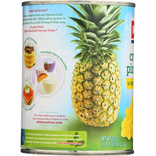 Dole Pineapple In Juice Crushed - 20 Oz