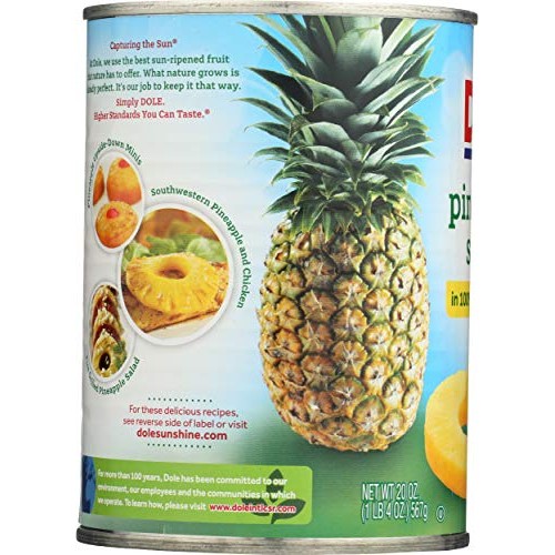 Dole, Pineapple Sliced, 20 Ounce