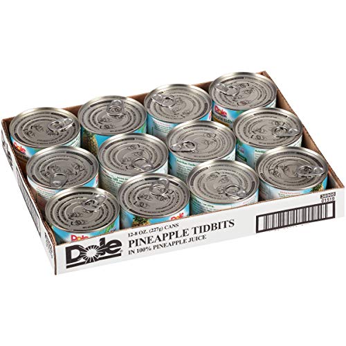 Dole Pineapple Tidbits In 100% Pineapple Juice