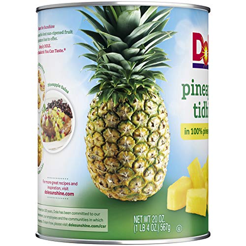 Dole, Pineapple Tidbits In Juice, 20 Oz