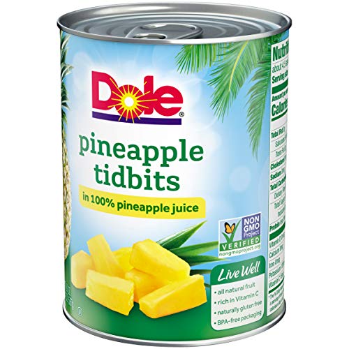 Dole, Pineapple Tidbits In Juice, 20 Oz