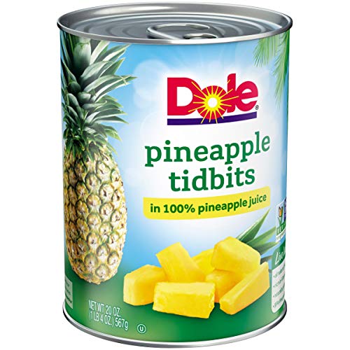 Dole, Pineapple Tidbits In Juice, 20 Oz