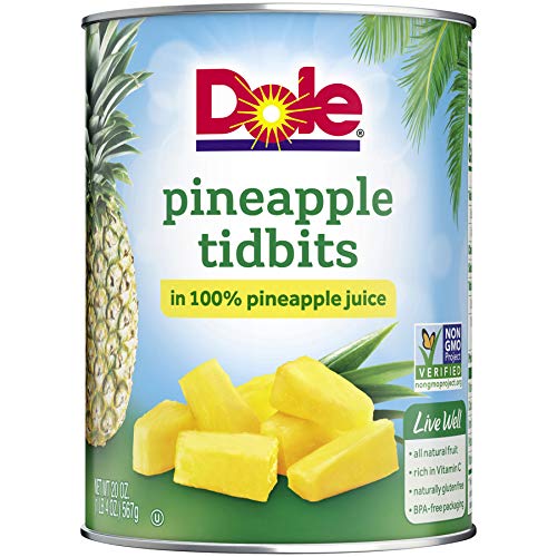 Dole, Pineapple Tidbits In Juice, 20 Oz