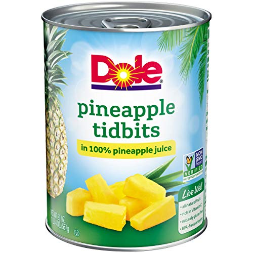 Dole, Pineapple Tidbits In Juice, 20 Oz