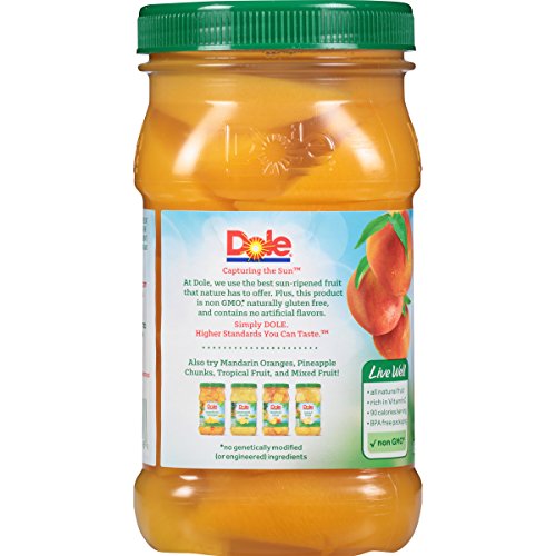 Dole Sliced Yellow Cling Peaches In 100% Fruit Juice, 23.5 Ounce