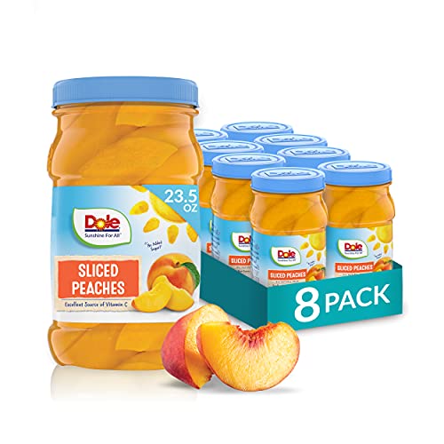 Dole Sliced Yellow Cling Peaches In 100% Fruit Juice, 23.5 Ounce