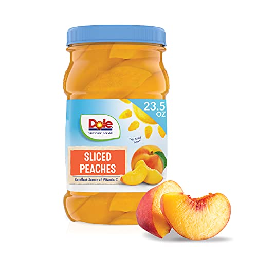 Dole Sliced Yellow Cling Peaches In 100% Fruit Juice, 23.5 Ounce