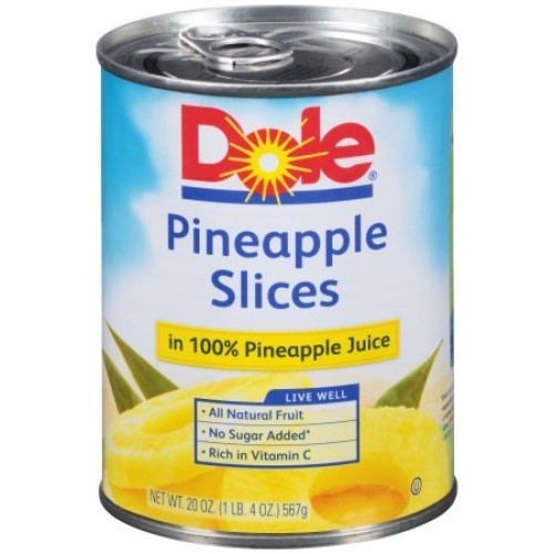 Pineapple Slices In 100% Pineapple Juice Pack Of 6