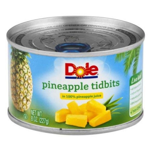 Pineapple Tidbits In 100% Pineapple Juice Pack Of 6