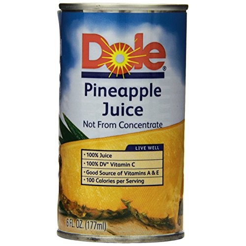Dole Pineapple Juice, 144 Fluid Ounce