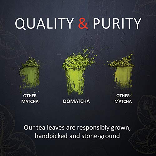 Domatcha - Ceremonial Matcha Powder, Travel Friendly, Natural So