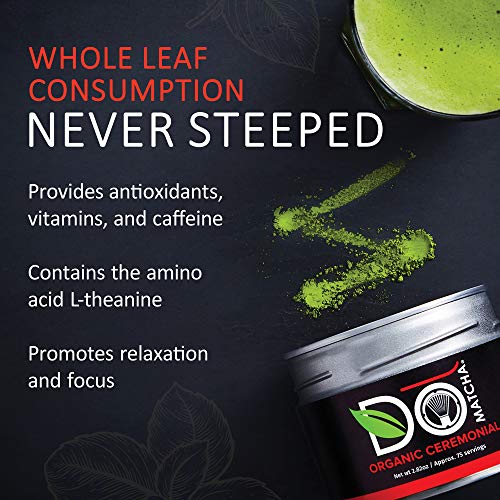 Domatcha - Organic Ceremonial Green Tea Matcha Powder, Natural S