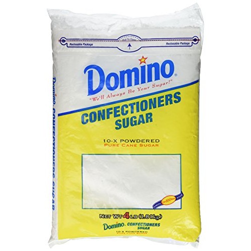 Domino Confectioners Sugar 10X Powdered Pure Cane Sugar, 4 Lb Domino Confectioners Sugar 10X Powdered Pure Cane Sugar, 4 Lb