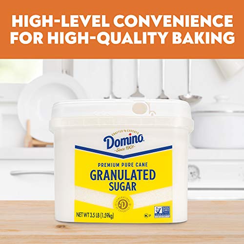 Domino Granulated Pure Cane Sugar, 3.5 Lb Easy Baking Tub