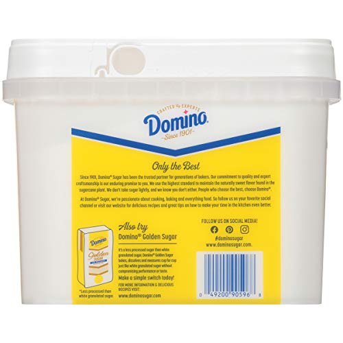 Domino Granulated Pure Cane Sugar, 3.5 Lb Easy Baking Tub