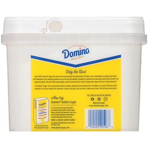 Domino Premium Pure Cane Granulated Sugar, 3.5 LB Easy Baking Tu...