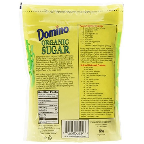 Domino Pure Cane Organic Sugar - 24 oz