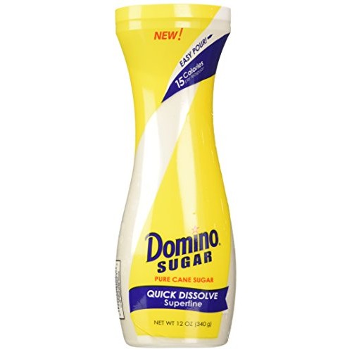 Domino White Sugar Pure Cane Sugar Quick Dissolve Superfine 12Oz
