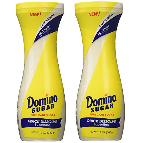 Domino White Sugar Pure Cane Sugar Quick Dissolve Superfine, 12
