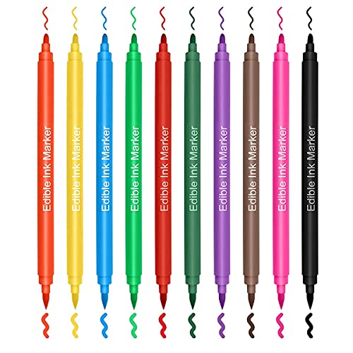 Domisl Edible Markers 10Pc Food Coloring Pens Edible Markers For