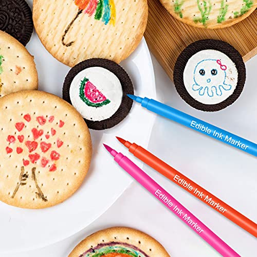 Domisl Edible Markers 10Pc Food Coloring Pens Edible Markers For