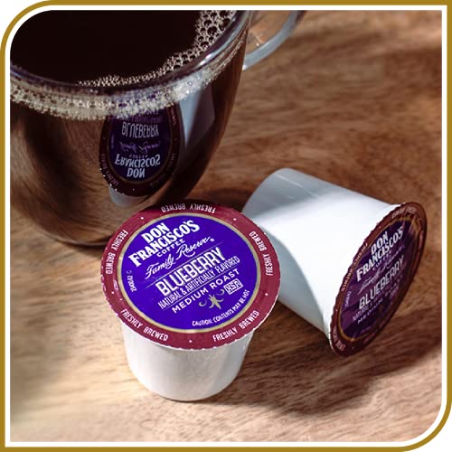 Don Franciscos Blueberry Flavored Medium Roast Coffee Pods - 72