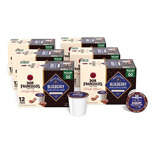 Don Franciscos Blueberry Flavored Medium Roast Coffee Pods - 72